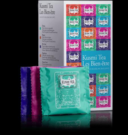 KUSMI TEA Wellness teas 24 mušelínových sáčků 53g 