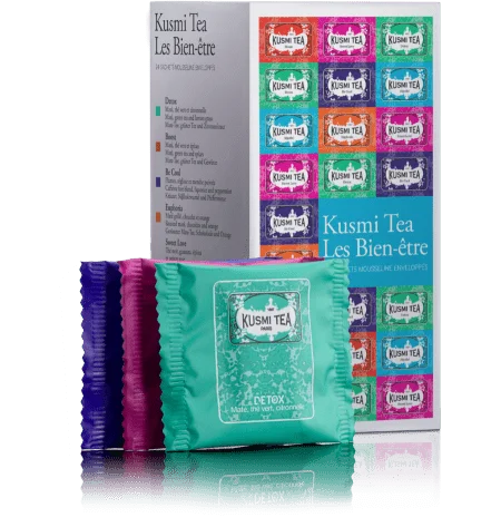 KUSMI TEA Wellness teas 24 mušelínových sáčků 53g 