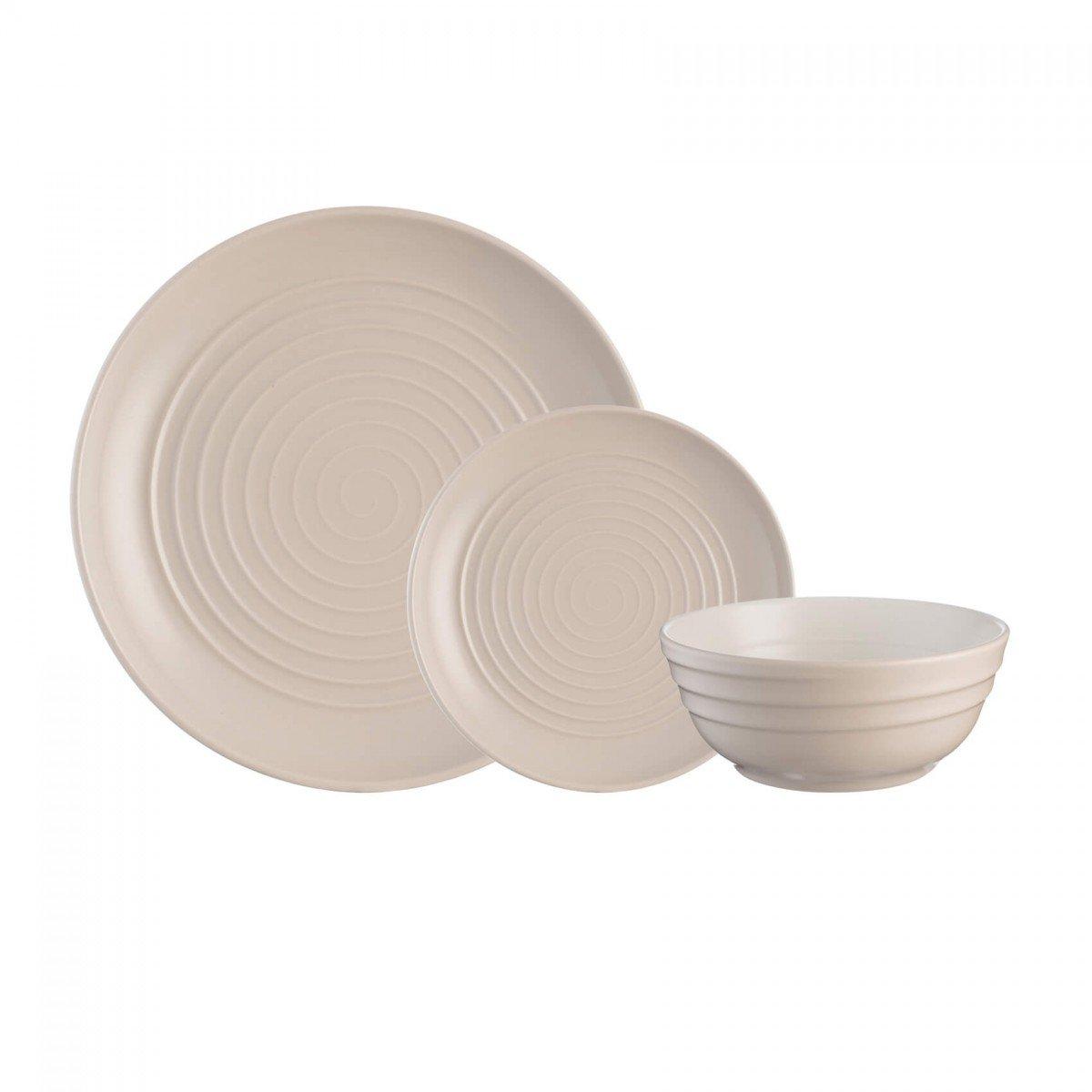 MASON CASH Spira Taupe jídelní set 12 ks béžový (EOL)