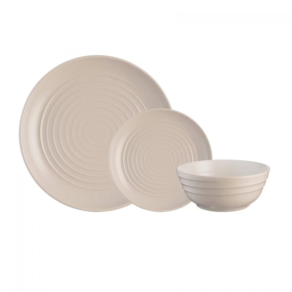 Spira taupe jedálenská súprava, 12 ks