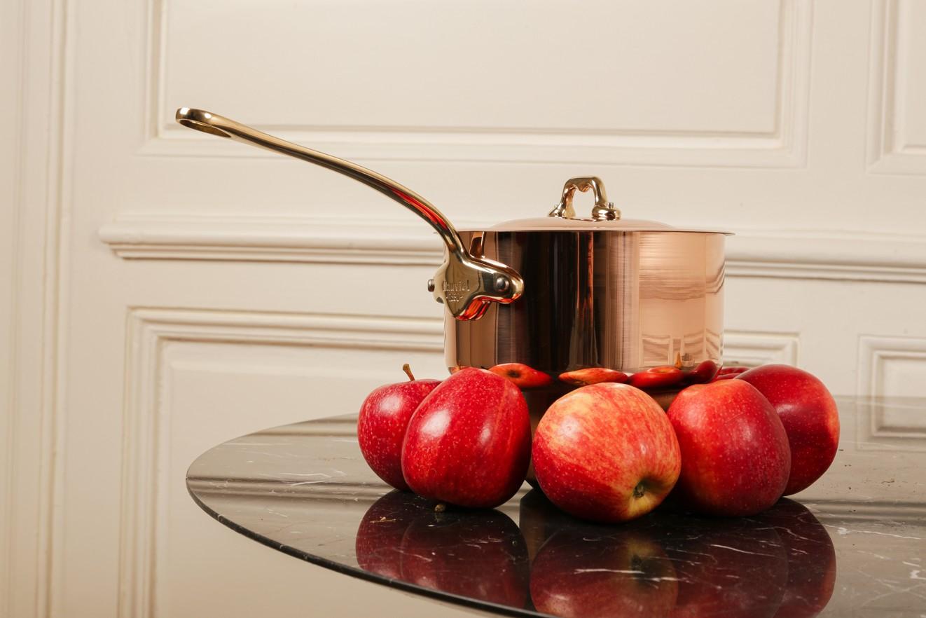 Medená rajnica s bronzovou rukoväťou, M’Héritage 150 B, Ø 16 cm / 1,7 l