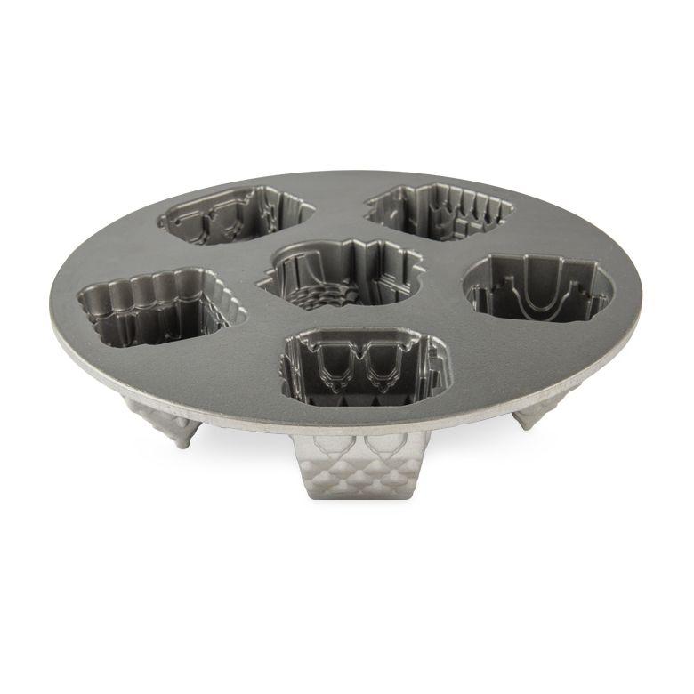 NW Bábovka Vesnička 6ks 6cup stříbrná