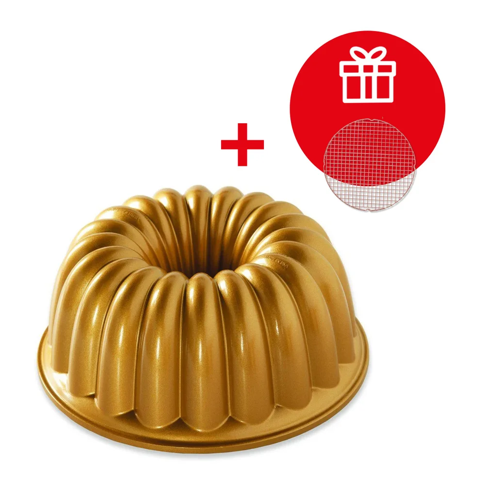 Forma na bábovku Elegant, zlatá, 2,3 l
