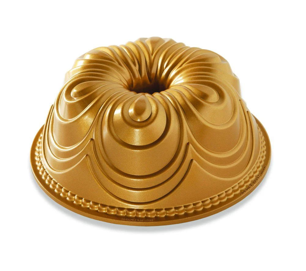 Forma na bábovku Chiffon, zlatá, 2,4 l