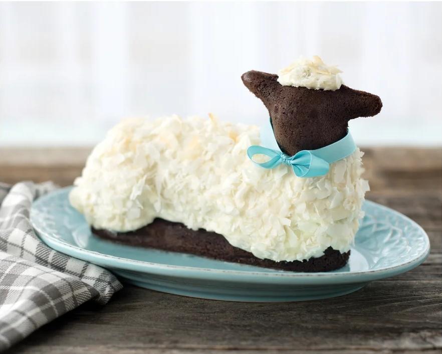 Forma na pečenie veľkonočného barančeka , strieborná, 710 ml