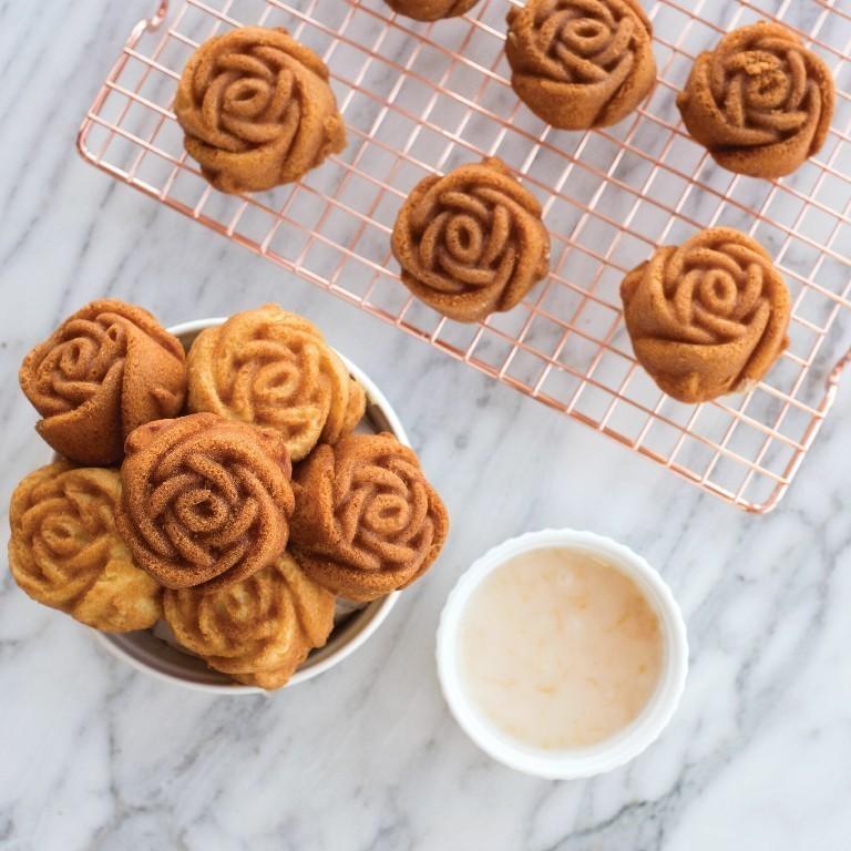 Forma na 6 tortových ružičiek, karamelová, 0,5l