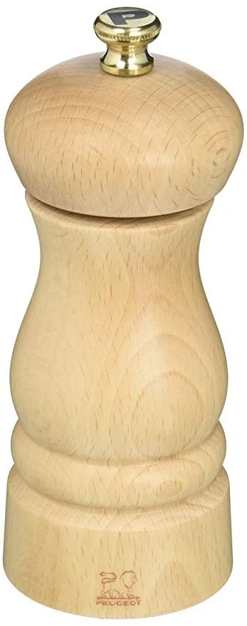 Clermont drevený mlynček na korenie, prírodný, 13 cm