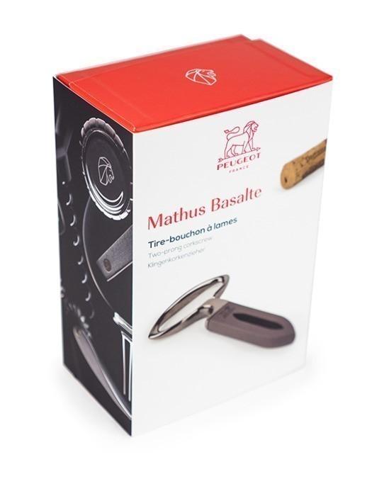 PEUGEOT MATHUS lamelový otvírák k otevření lahve bez propíchnutí zátky bazaltová  (EOL)