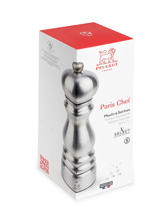 PEUGEOT PARIS CHEF mlýnek na sůl 18 cm nerez  (EOL)