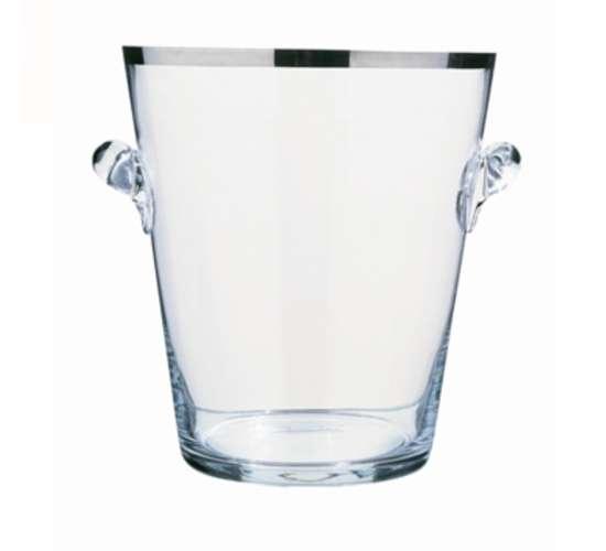 PEUGEOT SEAU kbelík na šampaňské 22 cm sklo/platina (EOL)