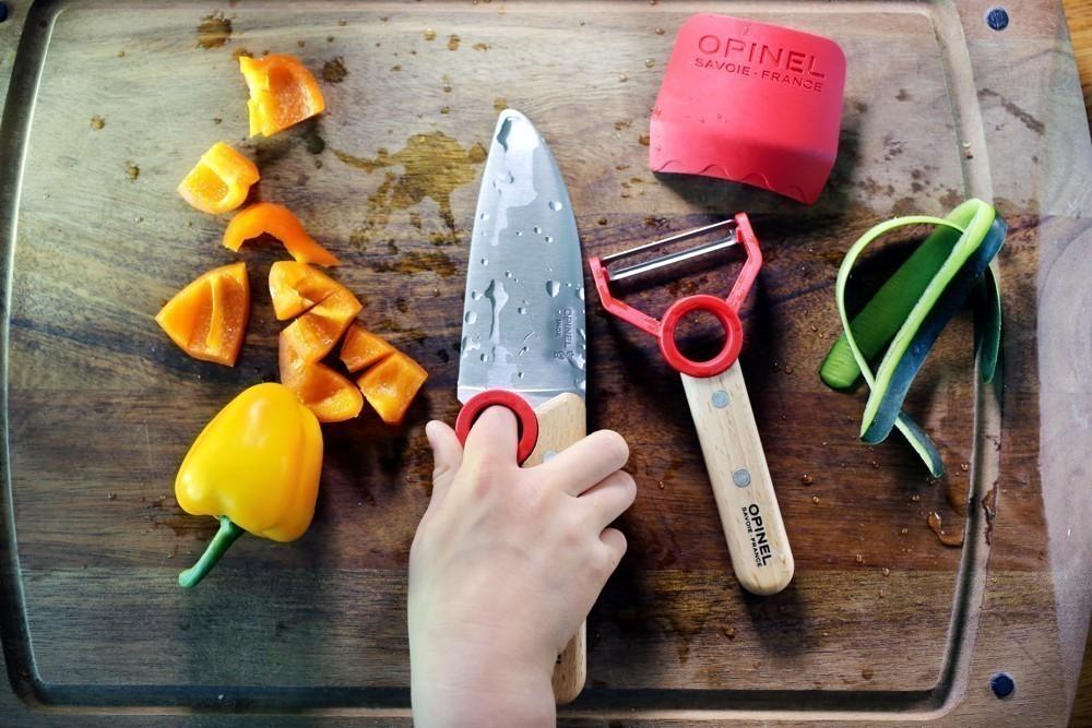 OPINEL Le Petit Chef set dětský kuchařský červený