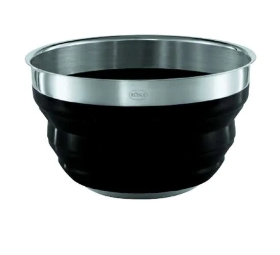 Rösle mísa černá-silikon,skládací , 24 cm (EOL)