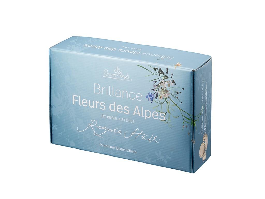 RS Brill. Fleurs D.Alpes Set nádobí 6 ks/talíře/kombi šálky