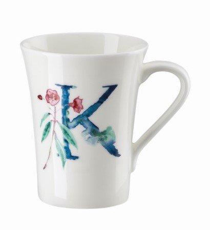 Hrnček v darčekovom balení Kvetinová abeceda , písmeno K, kvetina Kalmia, 400 ml