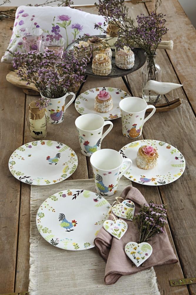 RS Funny Chikens Orange sada 2 ks talíř 22 cm/hrnek s uchem (EOL)