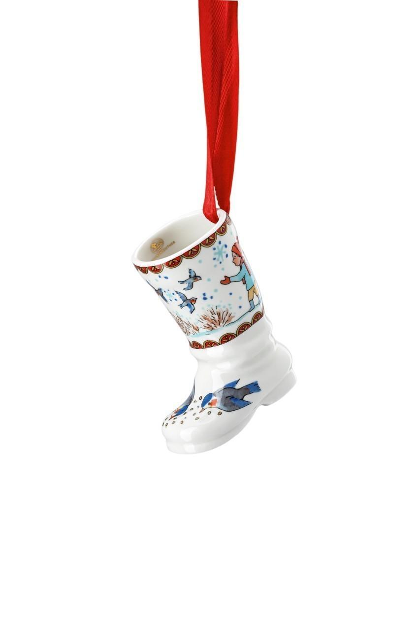 RS Christmas 2021  Chrildren with bird Porc ozdoba bota 4,5 cm (EOL)