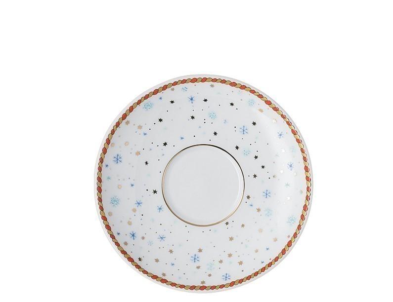 Porcelánový Vianočná šálka na espresso s tanierikom, Vianočné darčeky, 0,08 l / 12 cm