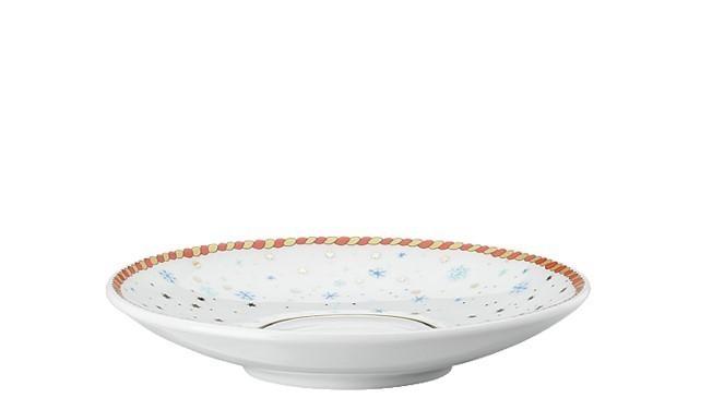 Porcelánový Vianočná šálka na espresso s tanierikom, Vianočné darčeky, 0,08 l / 12 cm