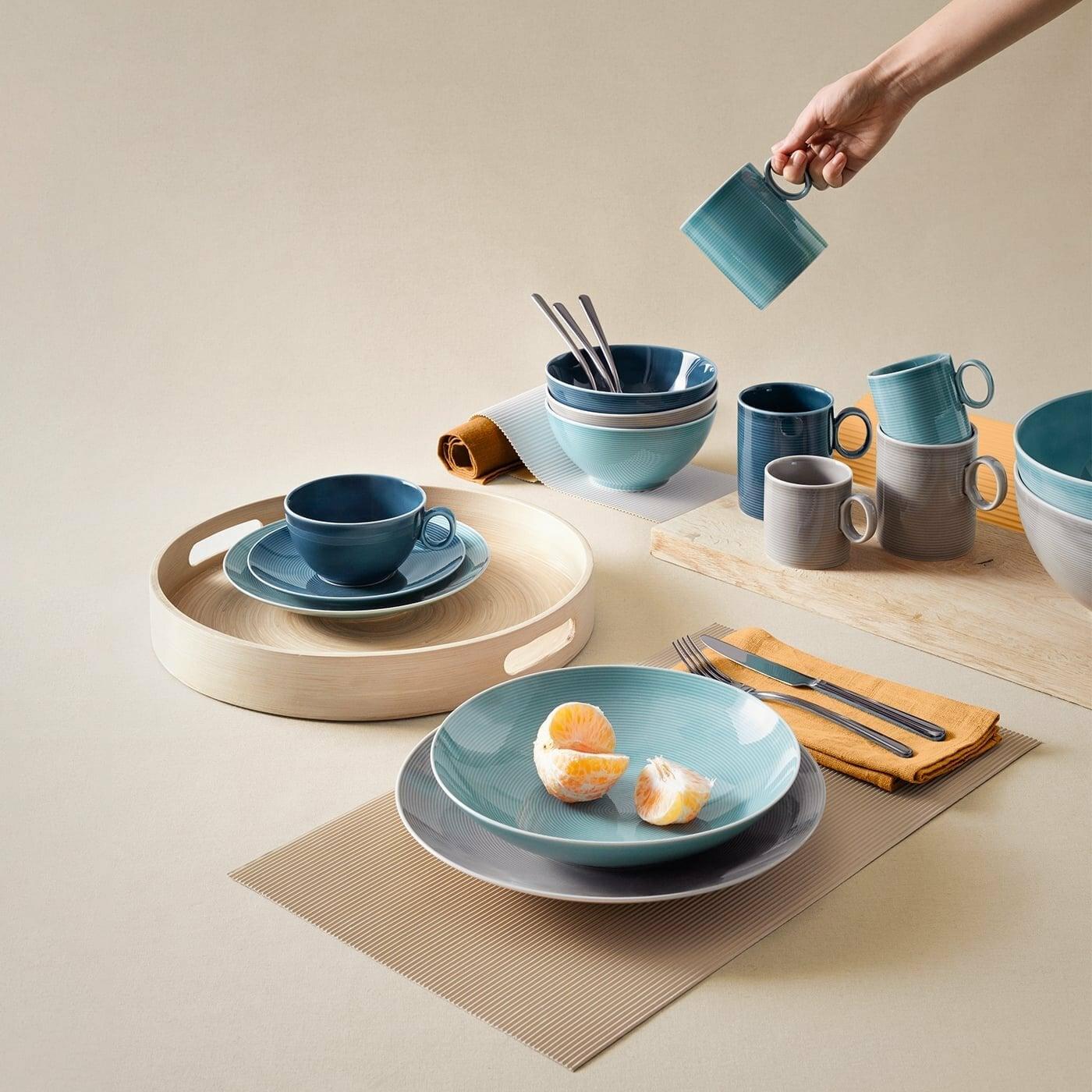 Thomas sada farebných tanierov s hrnčekmi a miskami Loft Colour, 18 ks