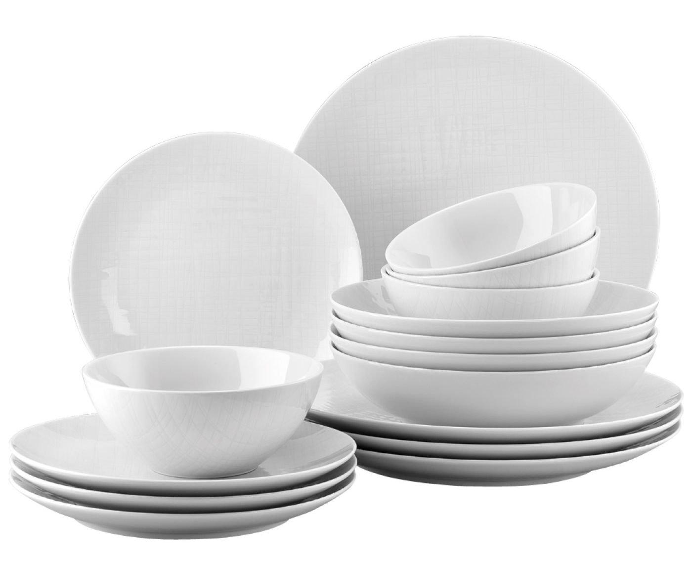 RS Mesh White Sada 16 ks / miska na cereálie