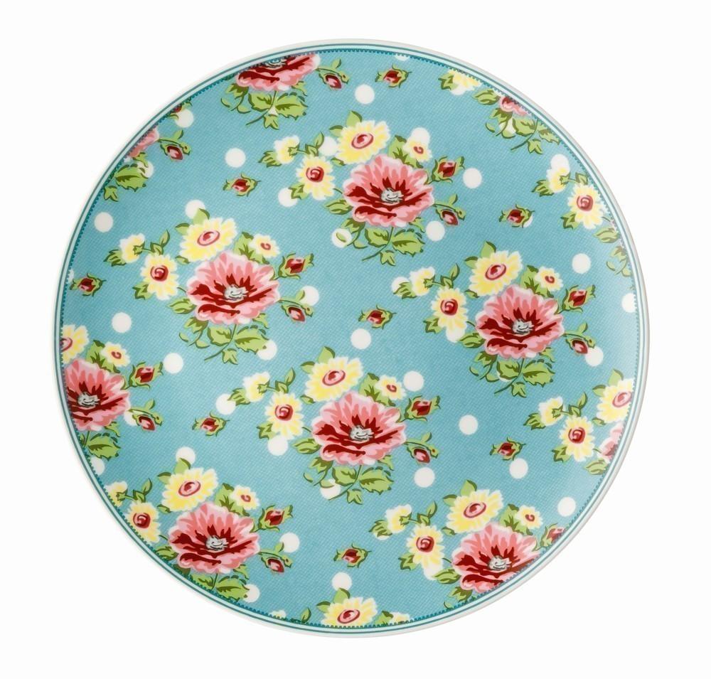 RS Springtime Flowers Turkis talíř 22 cm