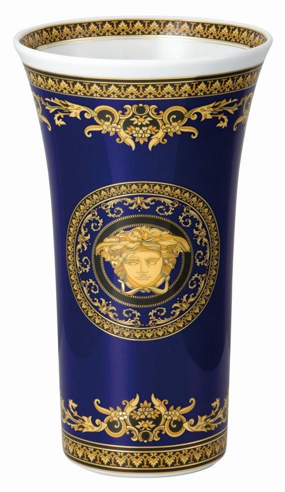 Versace Medusa Blue váza, 26 cm
