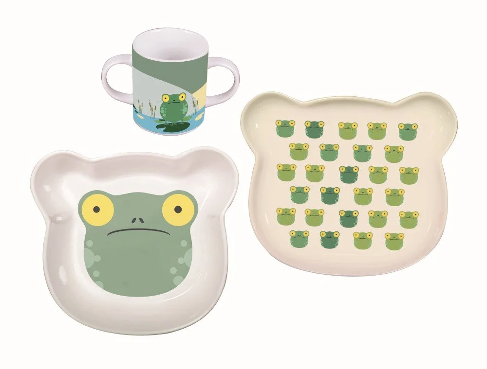 Sambonet Baby Set 3 Pcs Froggy Baby Porcelain