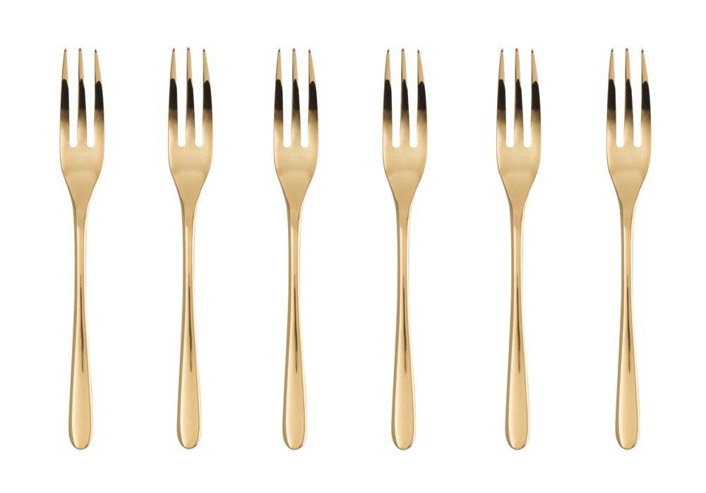 Sambonet Taste PVD Gold Set dezertních vidliček 6 ks