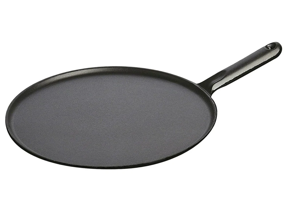 STAUB Pánev na palačinky 30 cm s přísl. litinová rukojeť černá