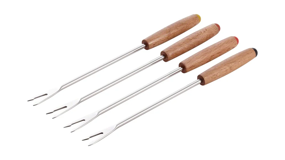 Sada 4 vidličiek pre čokoládové fondue