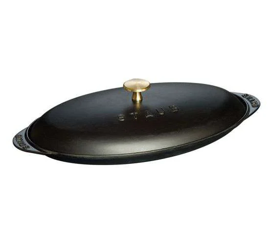 STAUB Talíř na rybu s poklopem 31 cm/0,7l černý
