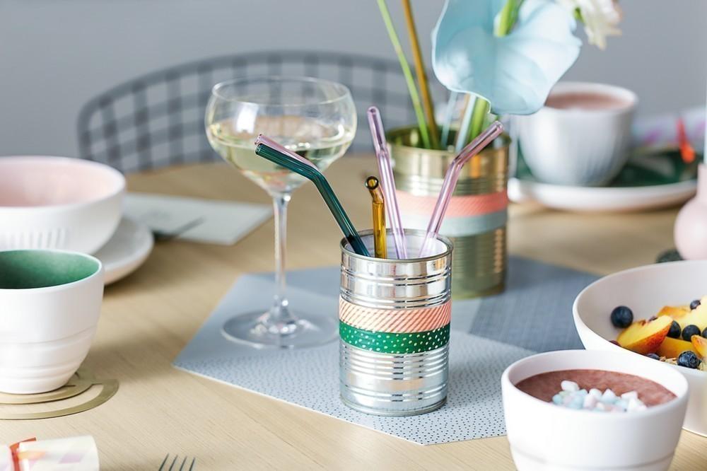 V&B Artes.H&C.Bev. Skleněné brčka set 4 ks. (EOL)