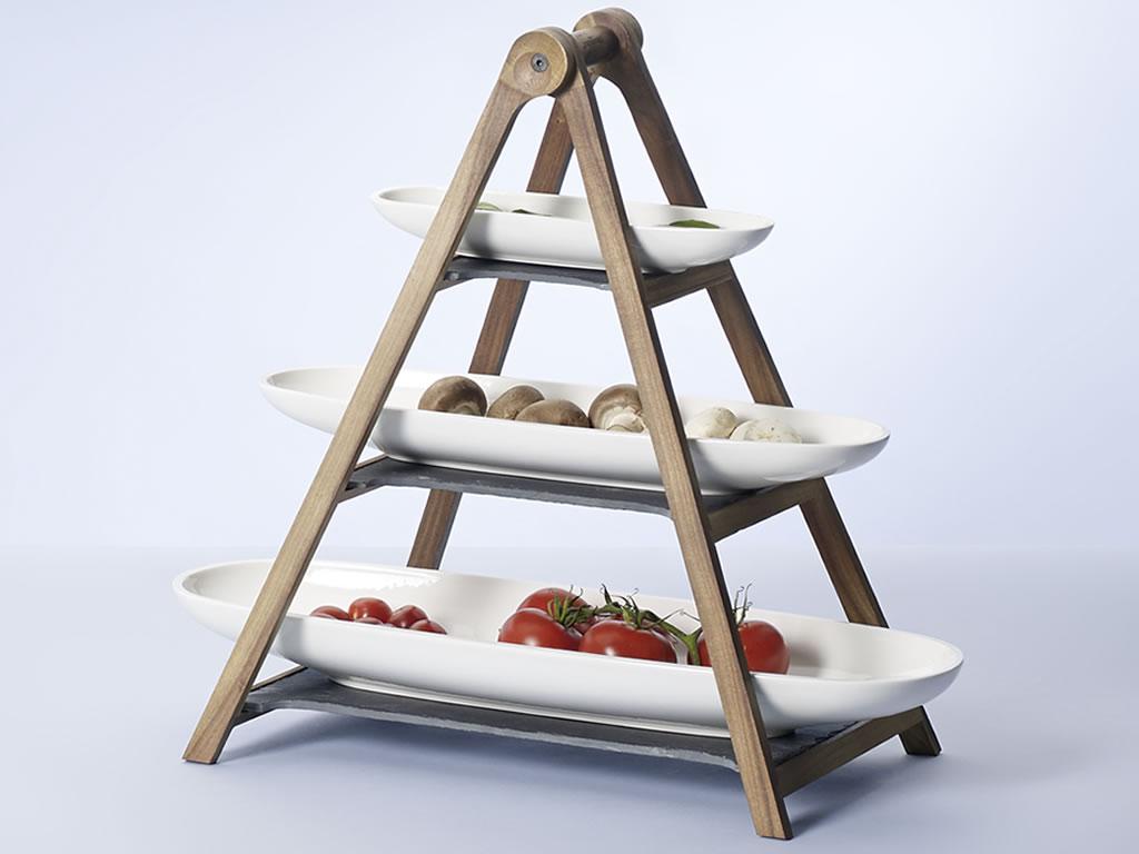 Artesano Original etažér s miskami, 4 ks