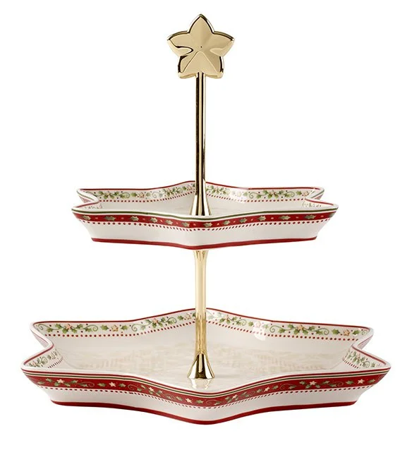 Winter Bakery Delight etažér cezmína, 34 cm