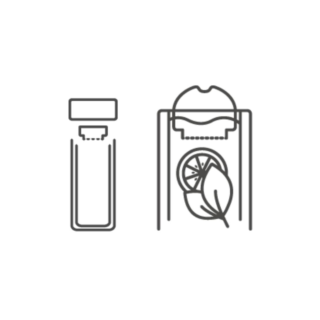 Veritable skleněná lahev se sítkem (EOL)