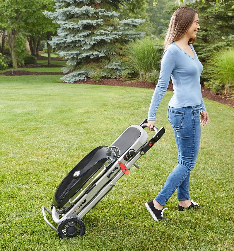 Plynový gril Traveler, čierny