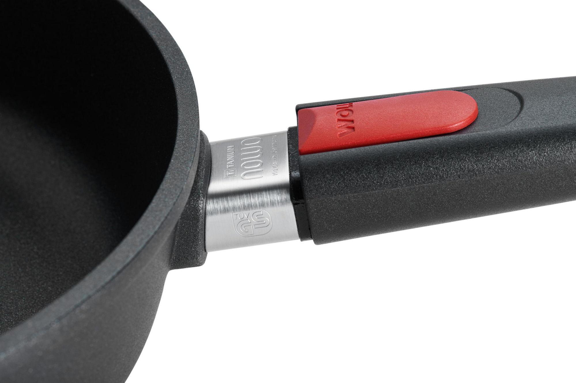 Sada 2 nepriľnavých panvíc Titanium Nowo s odnímateľnou rukoväťou, 24 + 28 cm