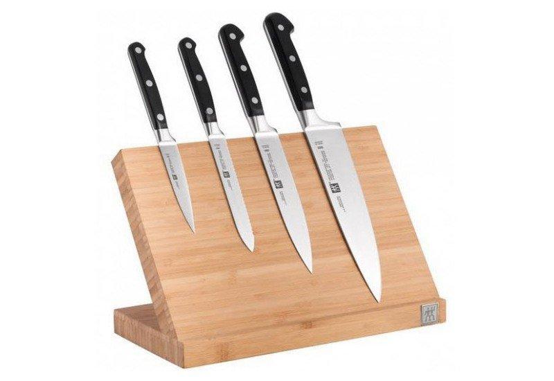 Zwilling magnetický blok na nože 5 ks bambus prázdný 15x30x18,5 cm