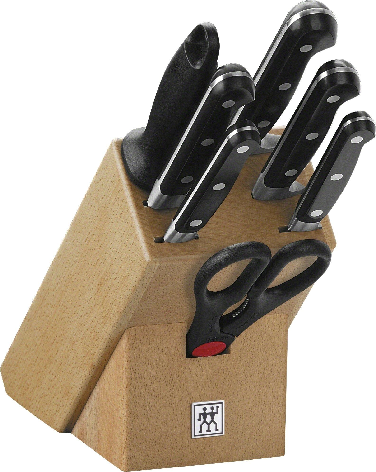 Zwilling Profesional "S" blok s noži 8 ks buk 32x11,5x29 cm
