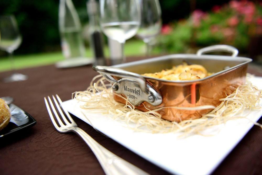 Medený pekáčik s nerezovými uchami, M’Minis, 14 x 10 cm