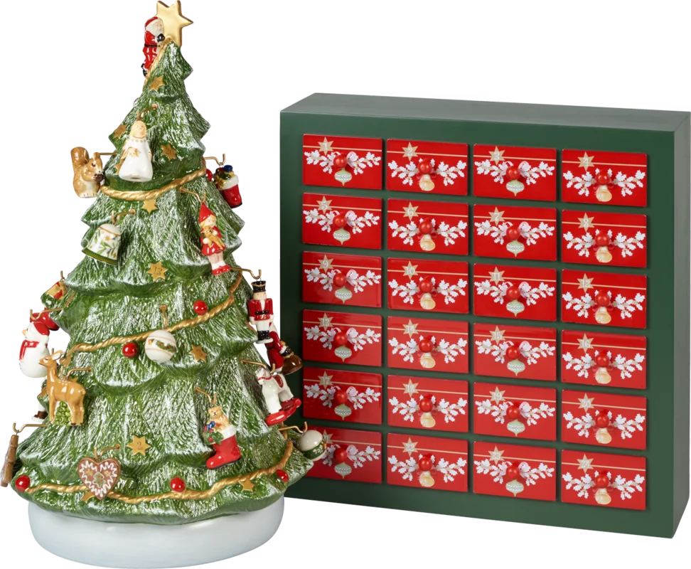 Adventný kalendár, stromček Christmas Toys Memory, 53 cm