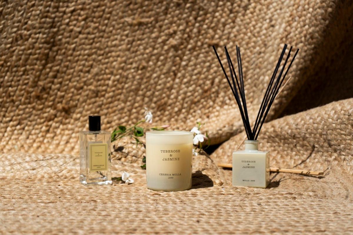 CERERIA MOLLA Boutique vonné tyčinky Tuberose & Jasmine 20ks krémové (EOL)