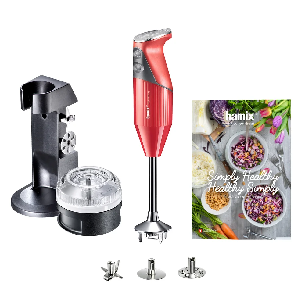 Ponorný tyčový mixér Simply Healthy 200 W, červený