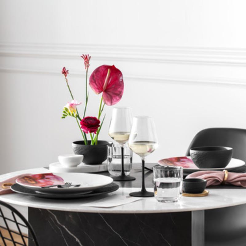 Poháre na vodu Rose Garden, 0,39 l, 4 ks