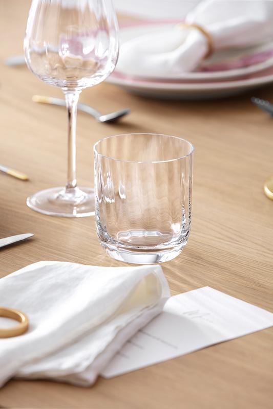 Poháre na vodu Rose Garden, 0,39 l, 4 ks