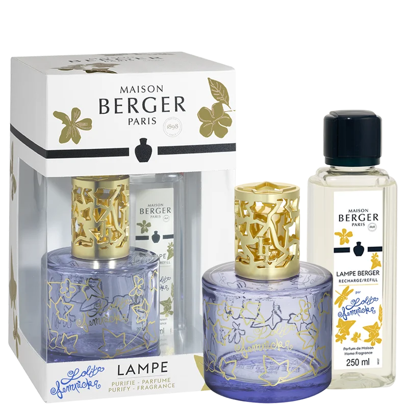 Darčeková sada: katalytická lampa Pure Lolita Lempicka, fialová + Lolita Lempicka, 250 ml