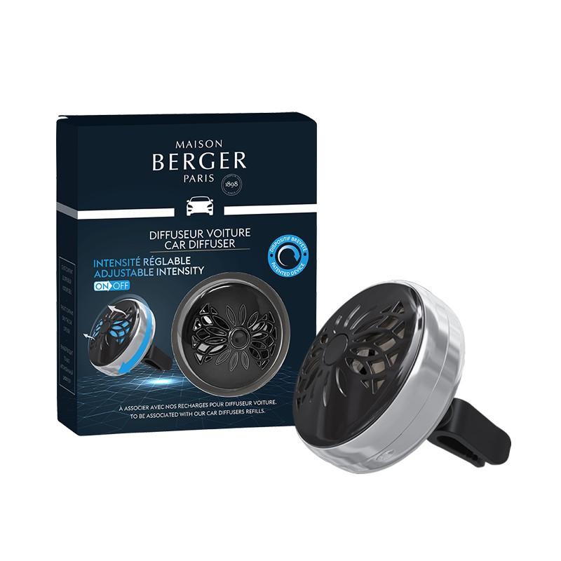 BERGER CAR ON/OFF spona Flower černá 