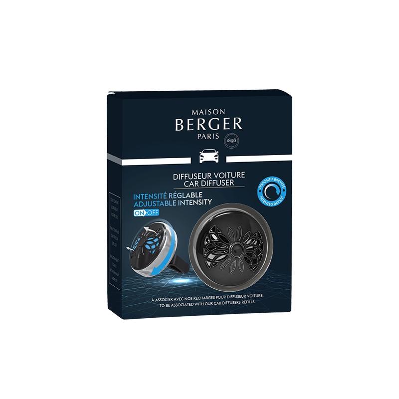 BERGER CAR ON/OFF spona Flower černá 