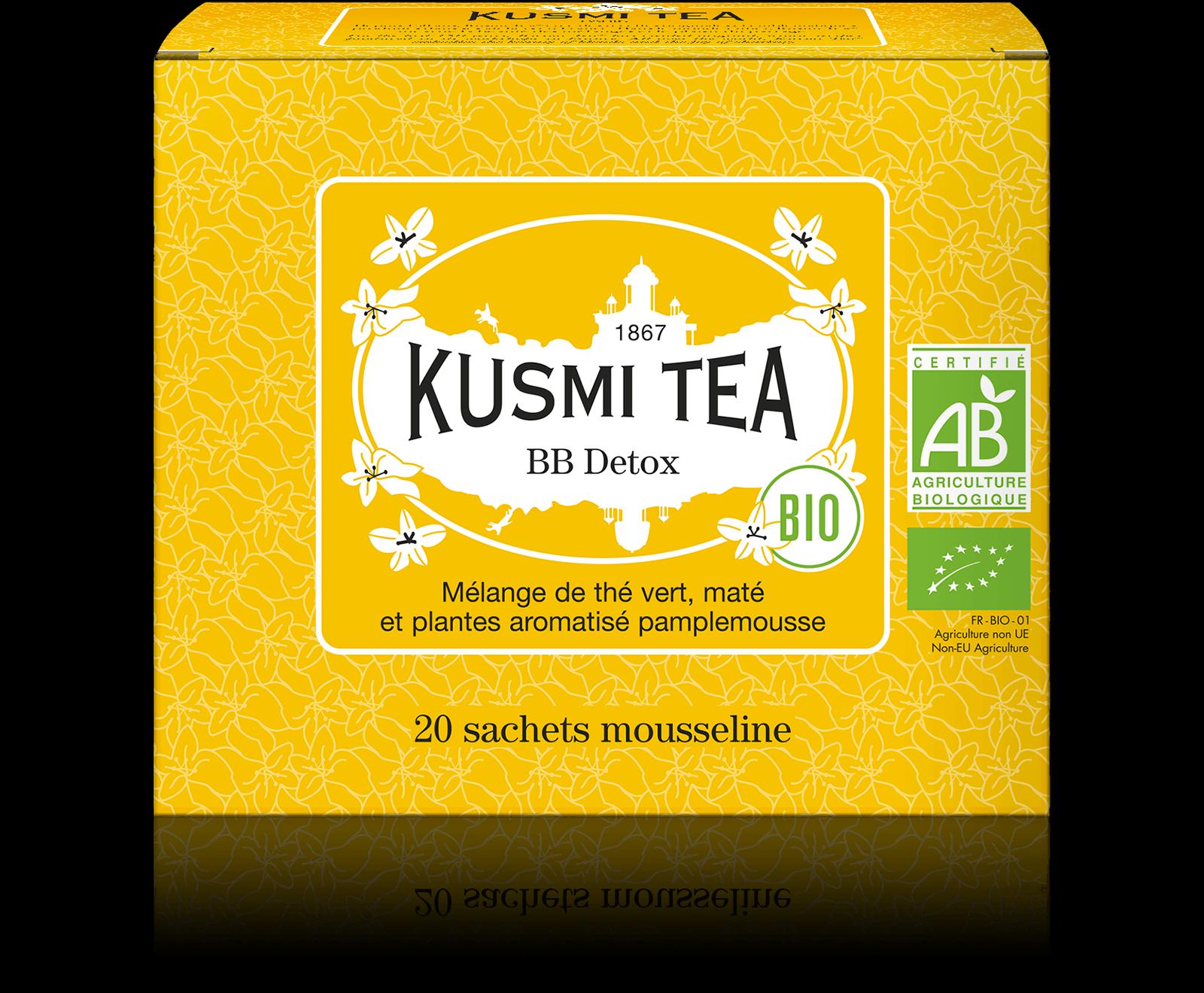 Porciovaný zelený čaj BB Detox Bio, 20 vrecúšok