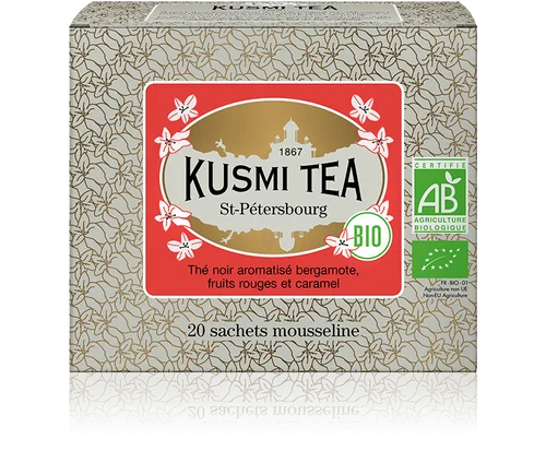 Porciovaný čierny čaj St. Petersburg Bio, 20 vrecúšok